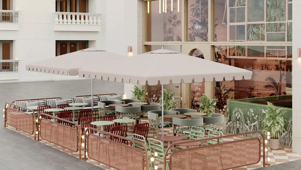 Umbrellas — render