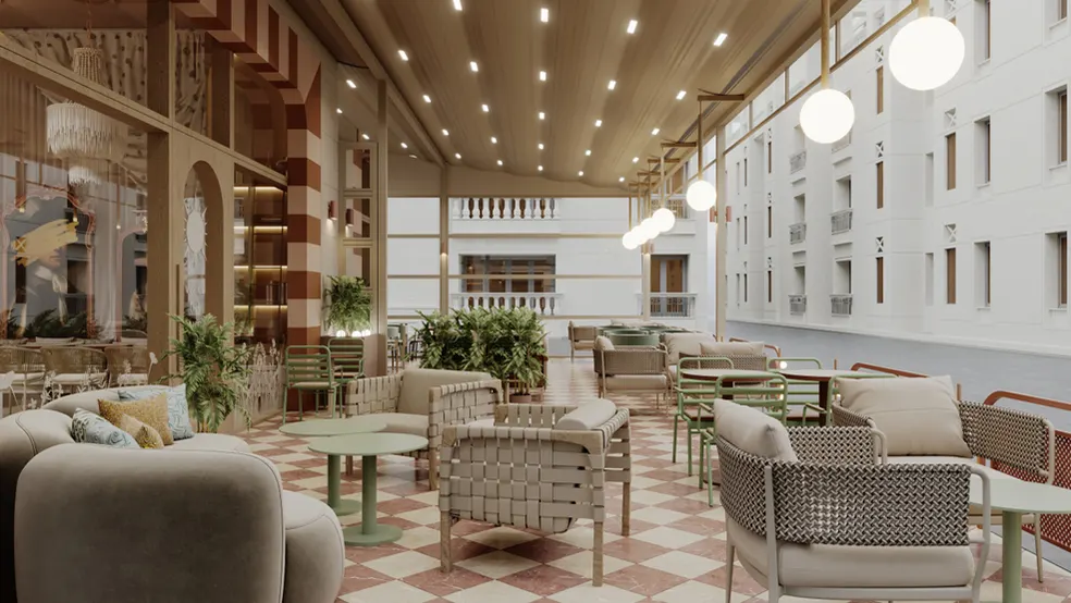 Megapol terrace render
